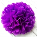 Umiss tissue Paper Pom Poms violet paper Tissue flowers for birthday wedding baby shower decorations