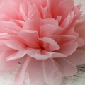Umiss Bridal Baby Shower Decor Tissue Paper Peach Pink Pom Pom Flowers Directly Supplied by Factory