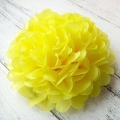 light yellow tissue puff balls paper pom poms for sale