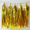 Umiss gold foil paper tassel garland hanging paper decoration for colorful wedding parties
