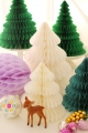 Christmas Tree Paper Honeycomb Balls For Party Decoration