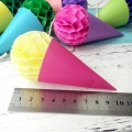 Umiss Colorful Paper Honeycomb Ice Cream Garland for Wedding and Birthday Party