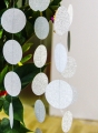 Umis Silver Circle paper Garland for New Year and Valentine's Day