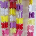 Umiss Paper Tissue 3d Butterfly Garlands for Wall Hanging Decoration