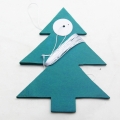Umiss Paper Folding Christmas Trees and Snow Hanging Garland for Merry Christmas Decorations