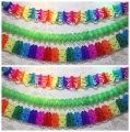 Uimss Colorful Girl Clover Bag Shaped Paper Garland For Party Decoration