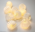 LED Strings Paper Lanterns 10 Pcs Light For Wedding Party Christmas Decor