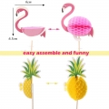 Wedding/Birthday Party Decoration Baby Shower Supplies DIY Cupcake Toppers Pinapple Flamingo