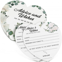 25 Wedding Advice Cards For The Bride and Groom, Rustic Bridal Shower Games For Guests, Wedding Guest Book Alternative, Wedding Card Boxes For Reception, Advice for the Bride Wedding Shower Games