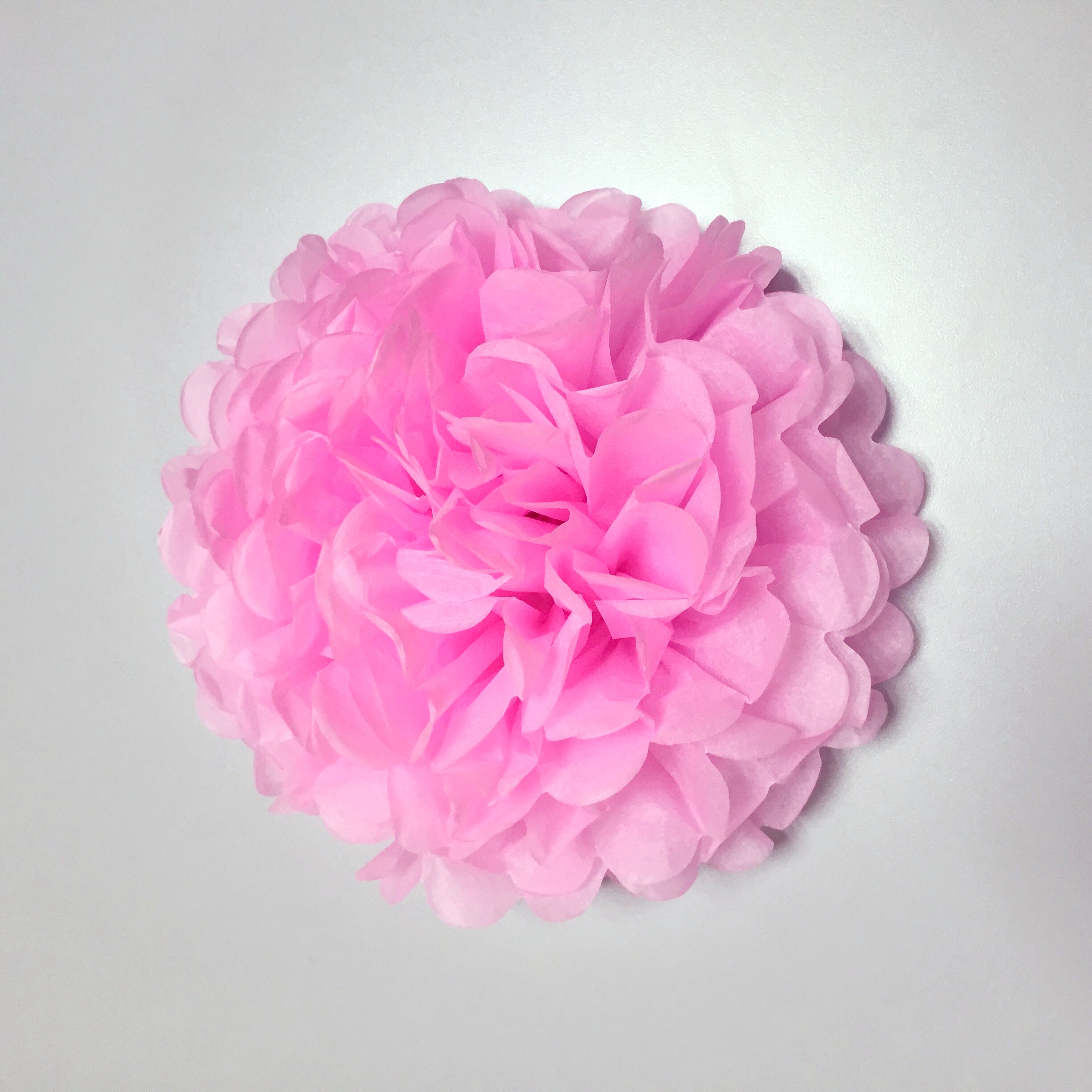 pink pom poms for party decoration