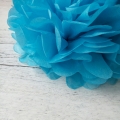 Umiss tissue paper flowers blue paper pom poms for birthday wedding bridal showers christmas day decorations