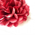 Umiss Party Decoration Paper Pom Poms crimson Tissue pompoms for valentine's day home or shop decorations
