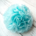 Umiss tissue Paper Pom Poms sky blue paper Tissue flowers for birthday wedding new year Easter Halloween back to school