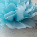 Umiss Party Decoration blue Tissue Paper Pom Poms light  for birthday wedding festival decorations