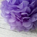 Umiss paper flowers purple paper pom poms decorations
