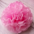 Umiss Tissue Paper Pink Pom Poms Flowers for Wedding Birthday Graduation and Home Decoration bridal shower party supplies