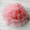 Umiss Bridal Baby Shower Decor Tissue Paper Peach Pink Pom Pom Flowers Directly Supplied by Factory