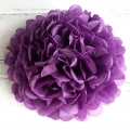 Umiss tissue paper flowers dark purple paper pom poms for birthday celebration events christmas day decorations
