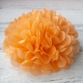 apricot wedding decorative tissue paper, cheap flower pom poms
