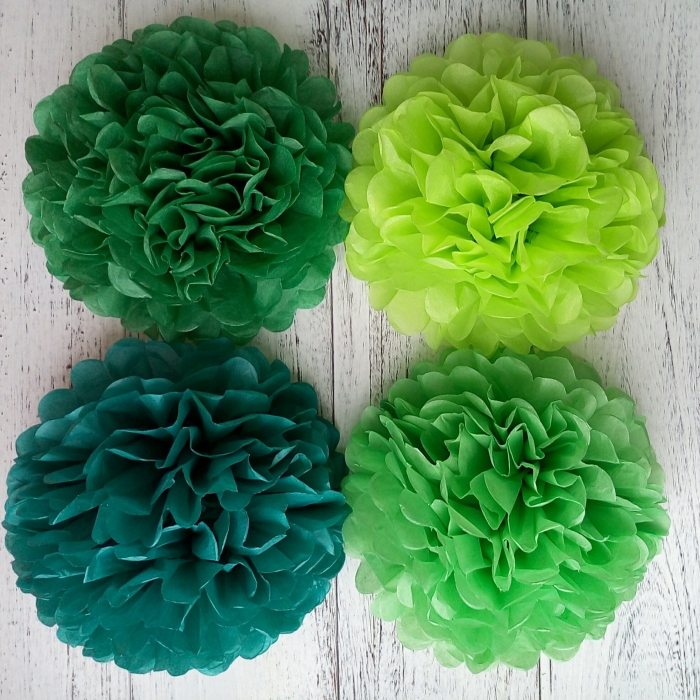 Buy Umiss Spring Green Set Tissue Paper Pom Poms Home Or Children Room,back To School,Christmas Mantle,Christmas Tree Suppliers,manufacturers,factories