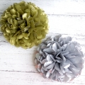 diy gold and silver pearlescent discount tissue paper pom poms wholesale