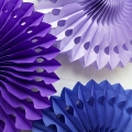 Umiss purple set personalized snowflake paper fans wedding favors