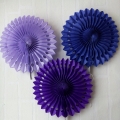 Umiss purple set personalized snowflake paper fans wedding favors