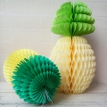 Umiss pineapple paper Honeycomb balls hanging Tissue Pineapples  for party decoration