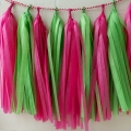 Umiss green tassel garland hanging paper decoration perfect for weddings  parties nursery decoration