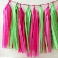 Umiss green tassel garland hanging paper decoration perfect for weddings  parties nursery decoration