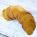 Umiss Gold Paper Circle Garland For New Year And Christmas
