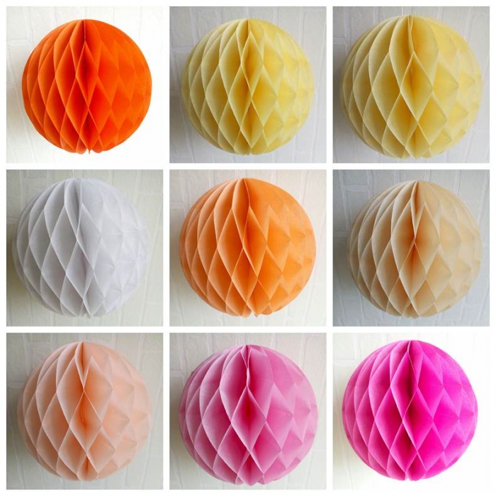  26 Color Tissue Paper Honeycomb Balls