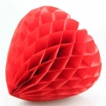 Factory Supply Love Shaped Tissue Paper Honeycomb Ball For Wedding Decoration
