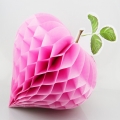 Colorful Strawberry Shaped Tissue Paper Honeycomb Balls For Party Decoration