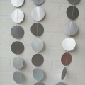Umiss Gold and Silver Paper Circle Garland for Wall Decoration