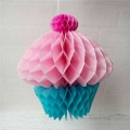 Factory Supply Tissue Paper Honeycomb Cupcakes Decoration For Birthday Party