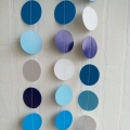 Blue And White Circle Garland Paper Garland Party Decorations