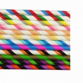 Multicolour Double Striped Paper Straws Wholesale