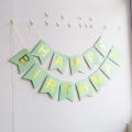 HAPPY BIRTHDAY Classical Vintage Home Party Decorations,Bunting Banner