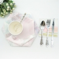 Pink Marble Disposable Tableware