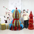 House Colorful Giant Honeycomb Paper BEAR