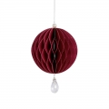 Small Honeycomb Paper Ball with Pendant for Holiday Decor