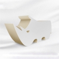 Rhinoceros Shape Cardboard Concertina Honeycomb Paper Stool