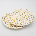 Gold Star Disposable Tableware Serves Dinner Plates,Salad Plates,Paper Cups,for Wedding,Anniversary,Birthday,Baby Shower