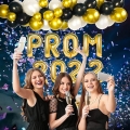 Prom 2022 Balloons Gold, Prom 2022 Banner, Prom 2022 Decorations Gold, Prom 2022 Balloon Garland, Graduation Party Decorations, Class of 2022, School Bunting, Prom Birthday, Retirement, Congrats Grad Party Supplies