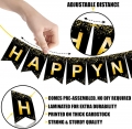Huge Happy New Year Decorations 2022 Set - Pack of 75 | Happy New Year Banner 2022 with Gold Foil Fringe Curtain and 2022 Balloons | NYE Photo Booth Props, Fans for New Years Eve Party Supplies 2022