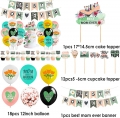 Colorful Floral Happy Mother's Day, Best Mom Ever Backdrop Bunting Banner, Premium Decoration Cake Topper and Balloon, for Mom Day Birthday Party