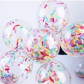 24 Pieces Rainbow Multicolor Confetti Balloons | PREFILLED 12 Inch Latex Party Balloons with Bright Rainbow Confetti | Party Decorations, Wedding & Engagement, Bridal, Proposal (Colorful)