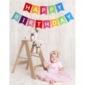 Colorful Happy Birthday Banner Bunting
