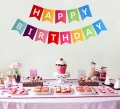 Colorful Happy Birthday Banner Bunting